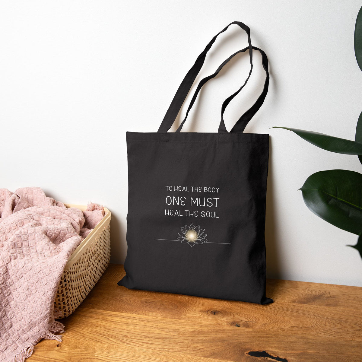 To Heal the Body One Must Heal the Soul Canvas Tote