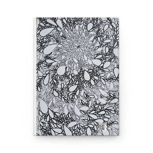 Floral Design Hardcover Journal - Elegant Matte Finish for Creative Minds