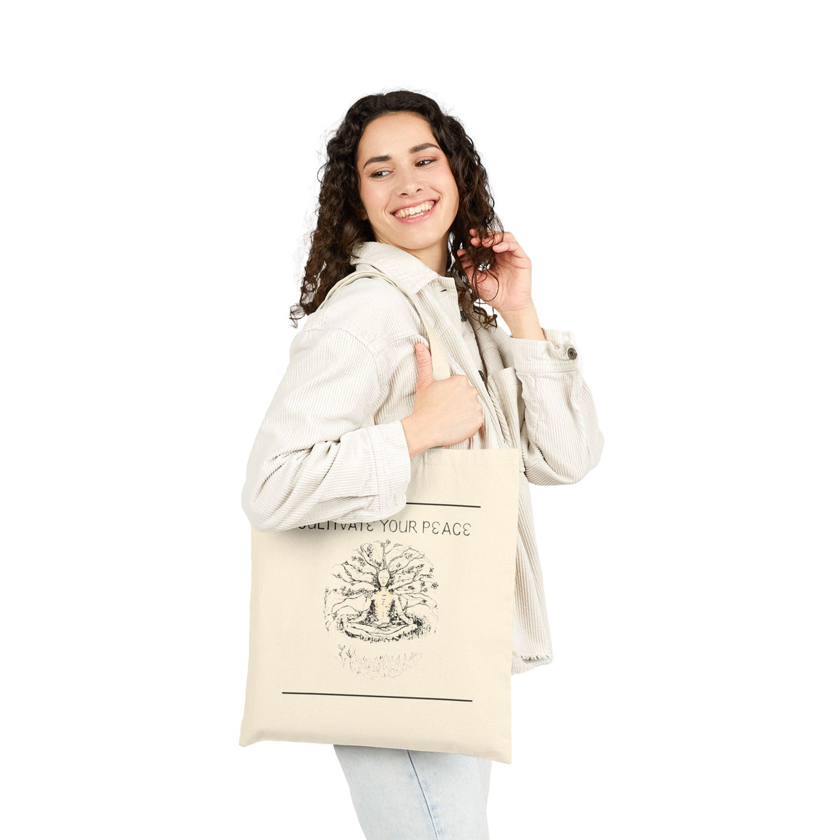 Cultivate Your Peace Canvas Tote
