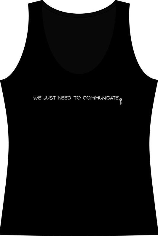 We Just Need To Communicate Tank Top - Women's Cotton Graphic Tank