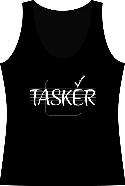 Tasker Women's Tank Top - Funny To-Do List Graphic Cotton Tank