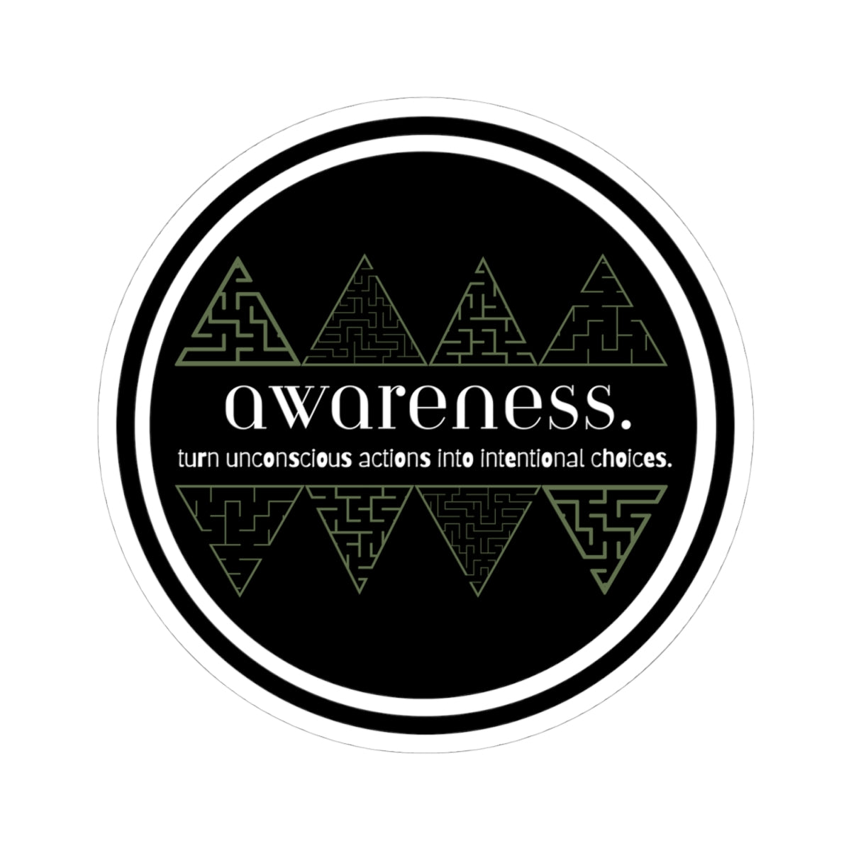 Awareness Sticker - Turn Unconscious Actions into Intentional Choices