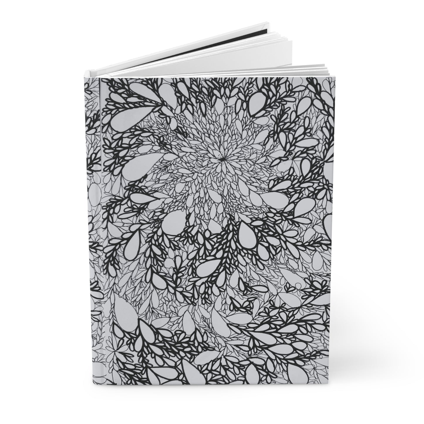 Floral Design Hardcover Journal - Elegant Matte Finish for Creative Minds