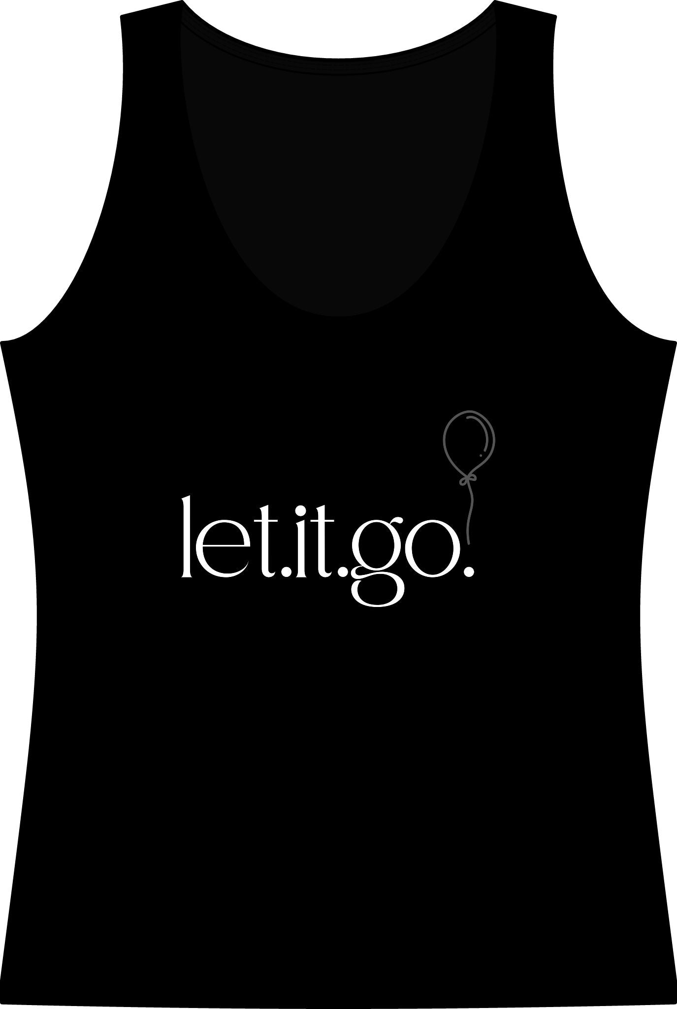 Let It Go Tank Top — 'let.it.go.' Balloon Cotton Tank