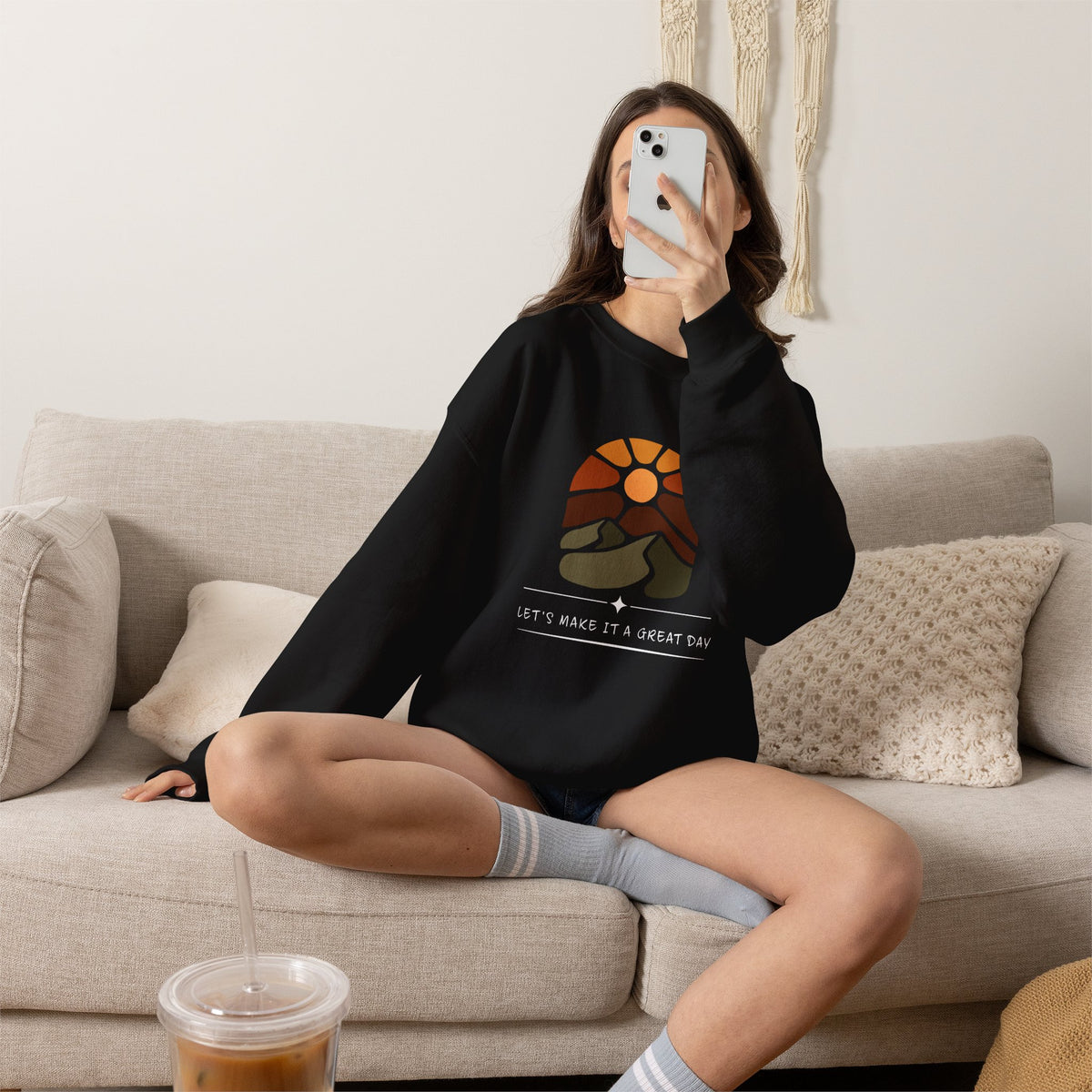 Let's Make It A Great Day Crewneck Sweatshirt