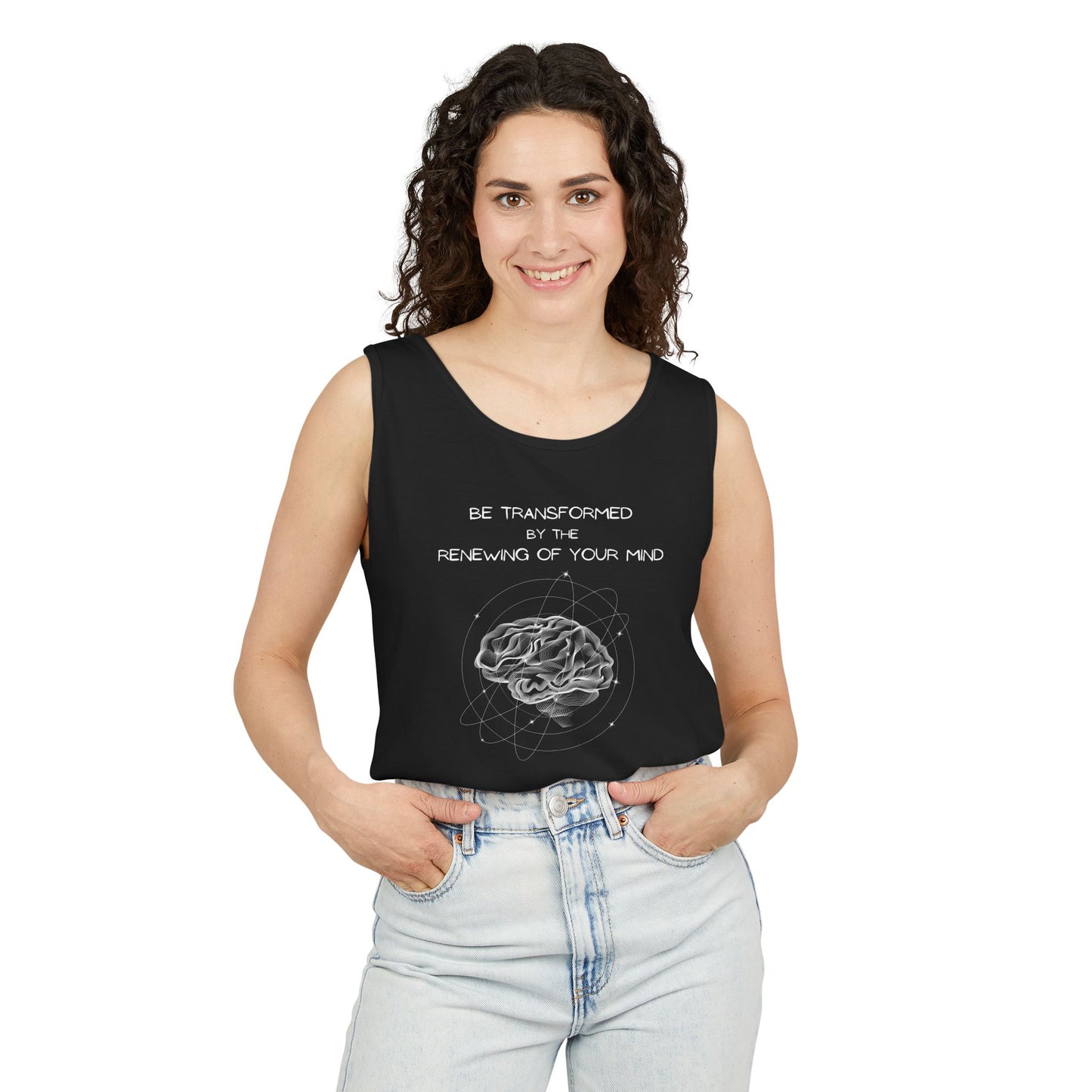 Mind Renewal Tank Top — "Be Transformed by the Renewing of Your Mind" Graphic Tank