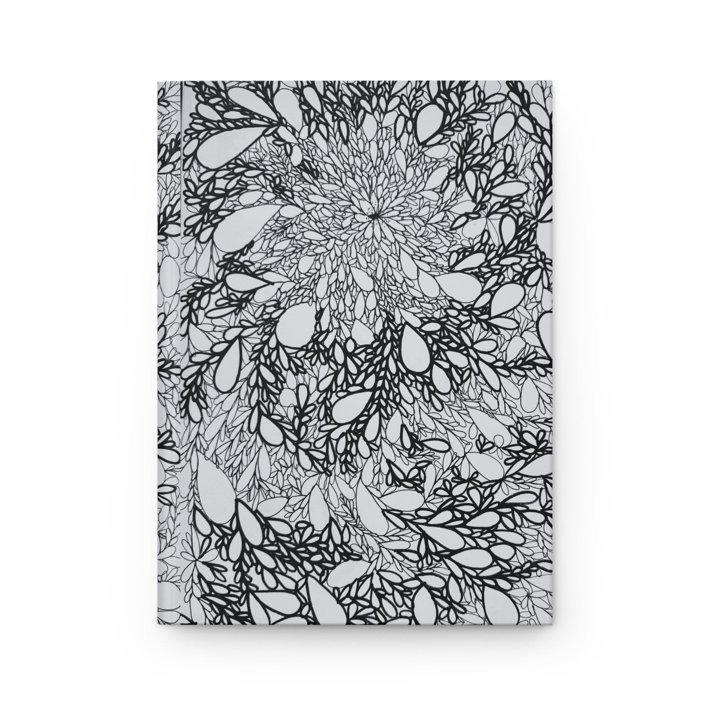 Floral Design Hardcover Journal - Elegant Matte Finish for Creative Minds