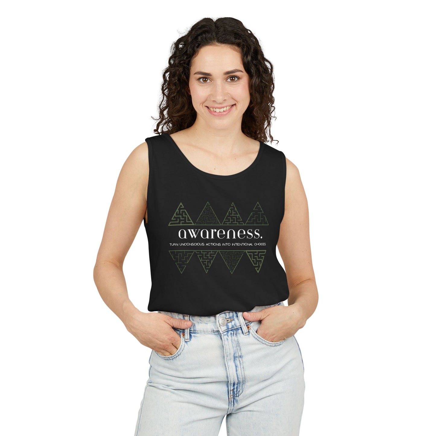 Awareness Tribal Chevron Tank Top — Mental Health Awareness Graphic Tank