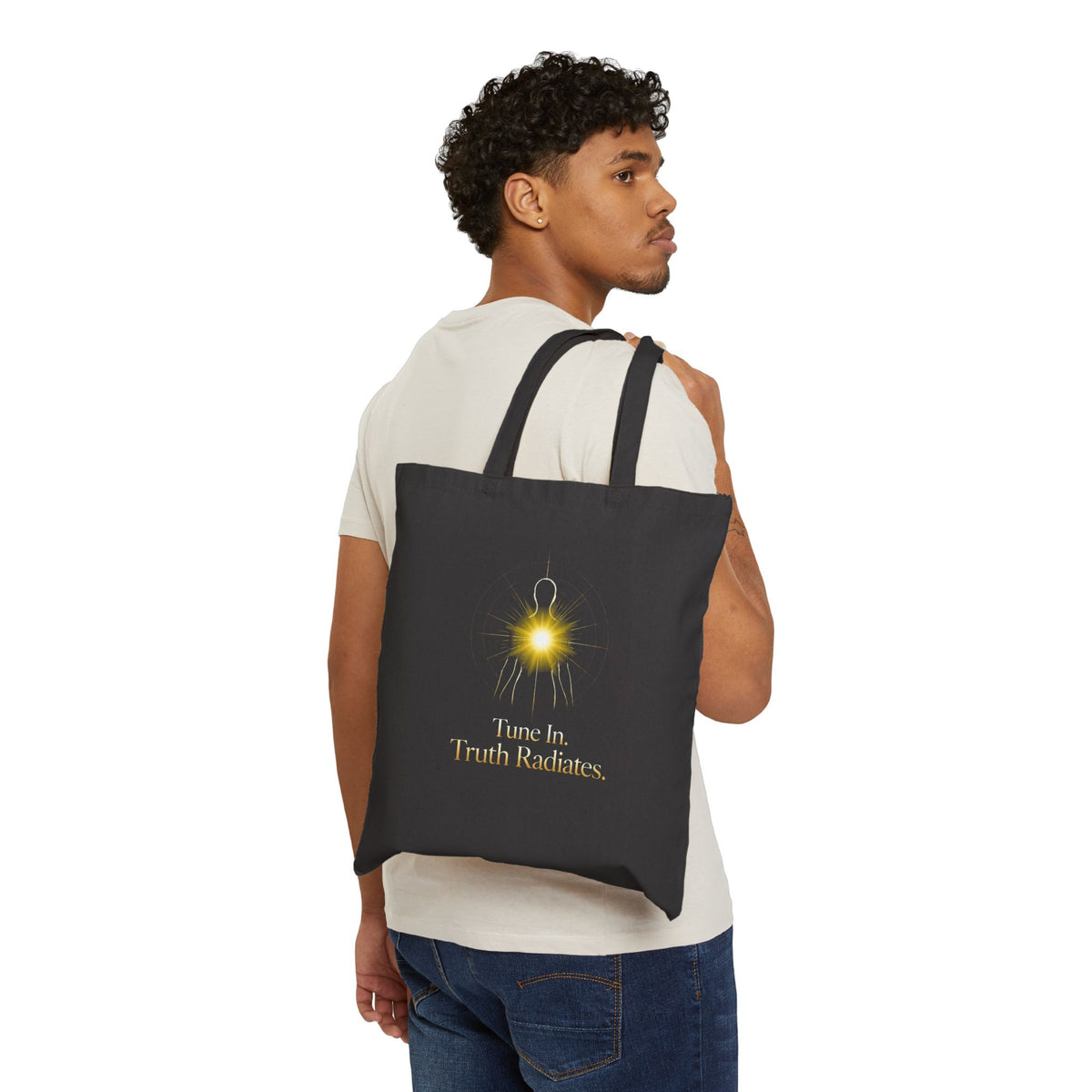 Tune In. Truth Radiates Canvas Tote